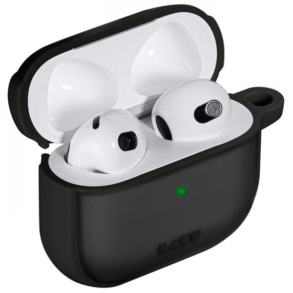 Ốp Airpod LAUT Huex Cho Airpod 3 Chất Liệu Cao Cấp Phủ Cao Su Bảo Vệ Toàn Diện Kèm Móc Treo Kim Loại -Hàng chính hãng