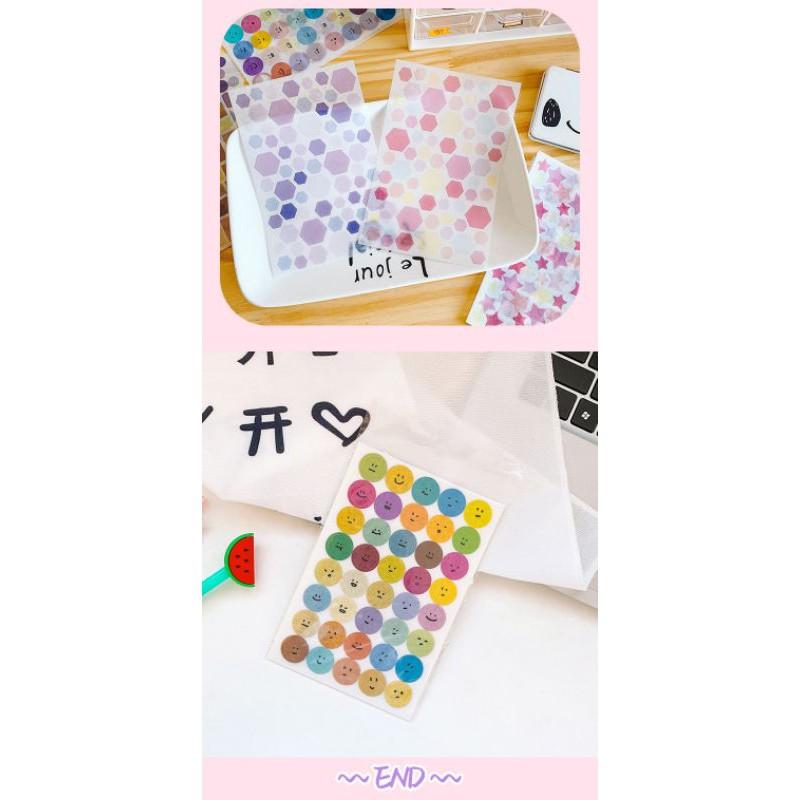 Set 6 miếng sticker siêu cute Luna 889