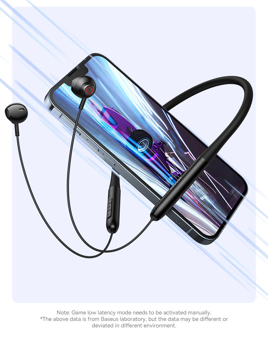Tai Nghe Bluetooth Baseus Bowie P1 Half In-ear Neckband Wireless Earphones- hàng chính hãng