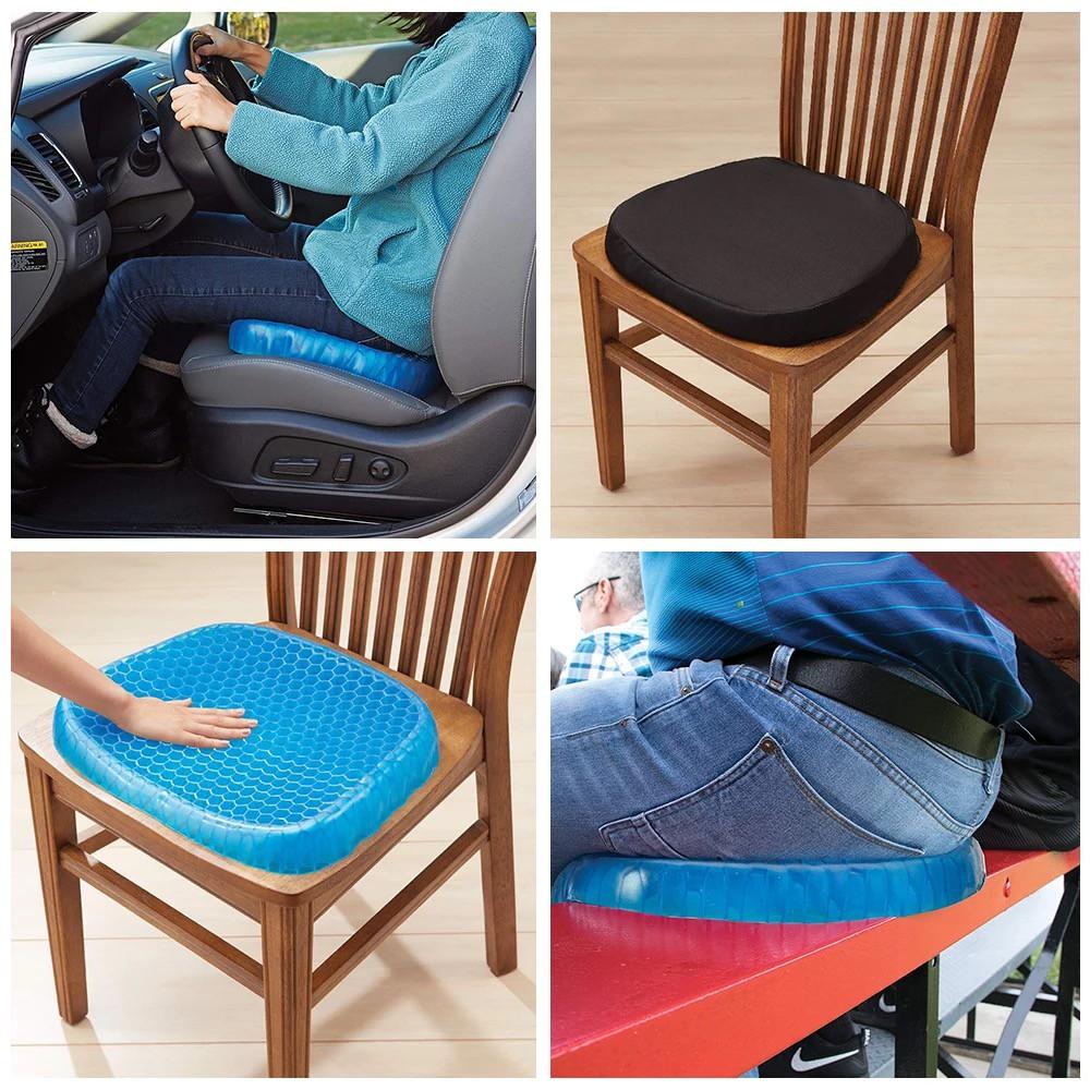 Đệm tổ ong 4D Sitter Gel Flex Silicone tấm lót ghế thoáng khí bảo vệ cột sống chất liệu mềm mại thân thiện