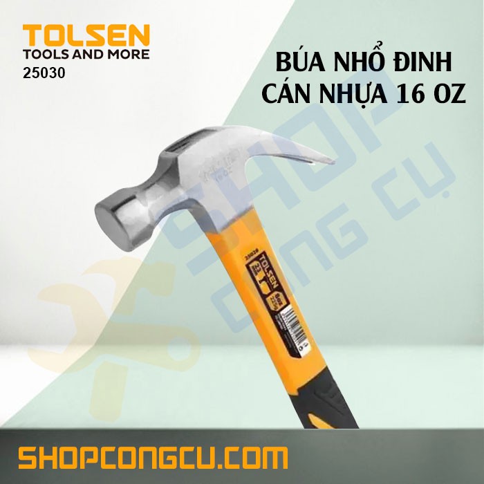 Búa nhổ đinh cán nhựa 16 OZ Tolsen 25030