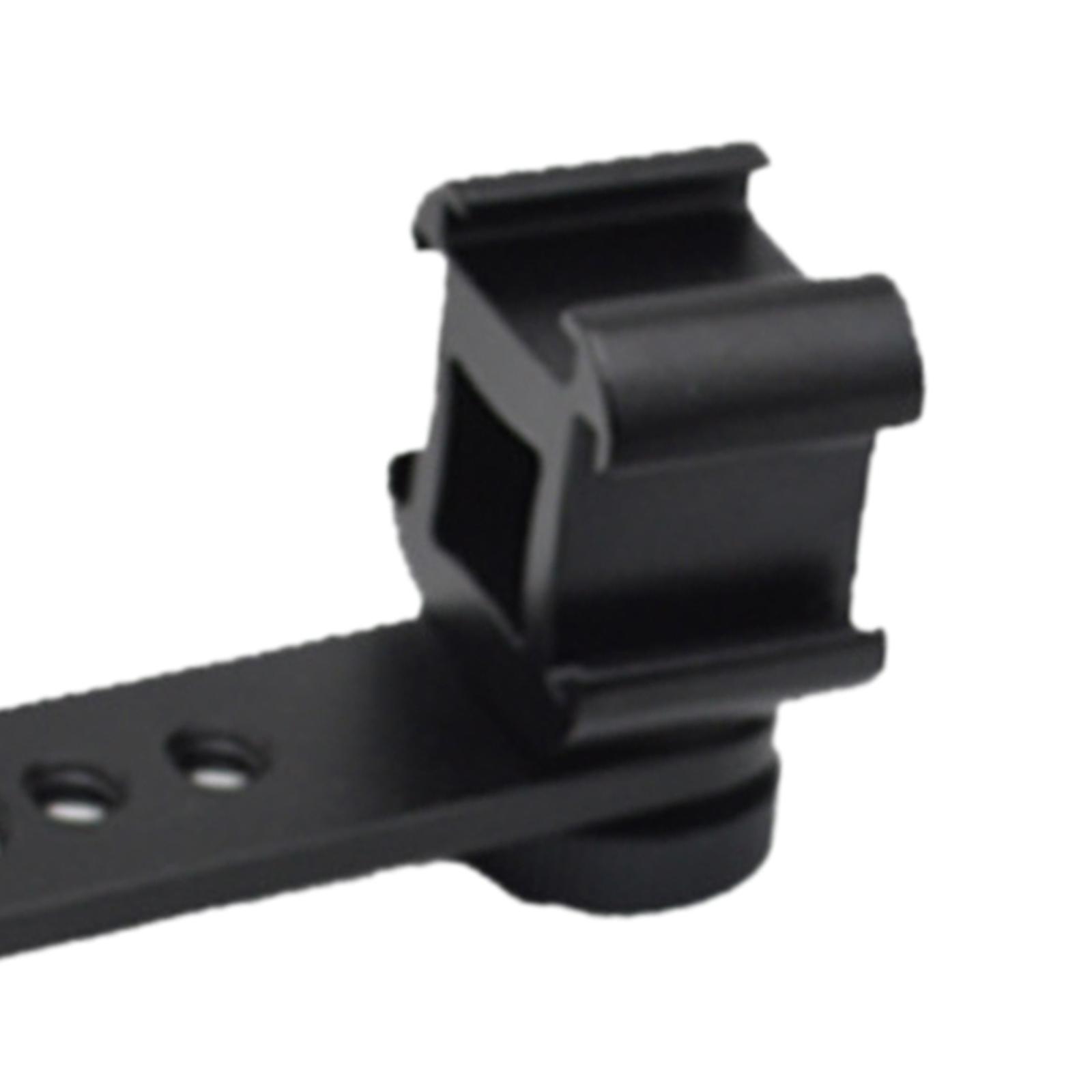 Triple Cold Shoe Mount Universal Extension Bracket Flash Bracket with 1/4 Adapter Compatible for Monopod Tripod DSLR Phone Gimbal Stabilizer