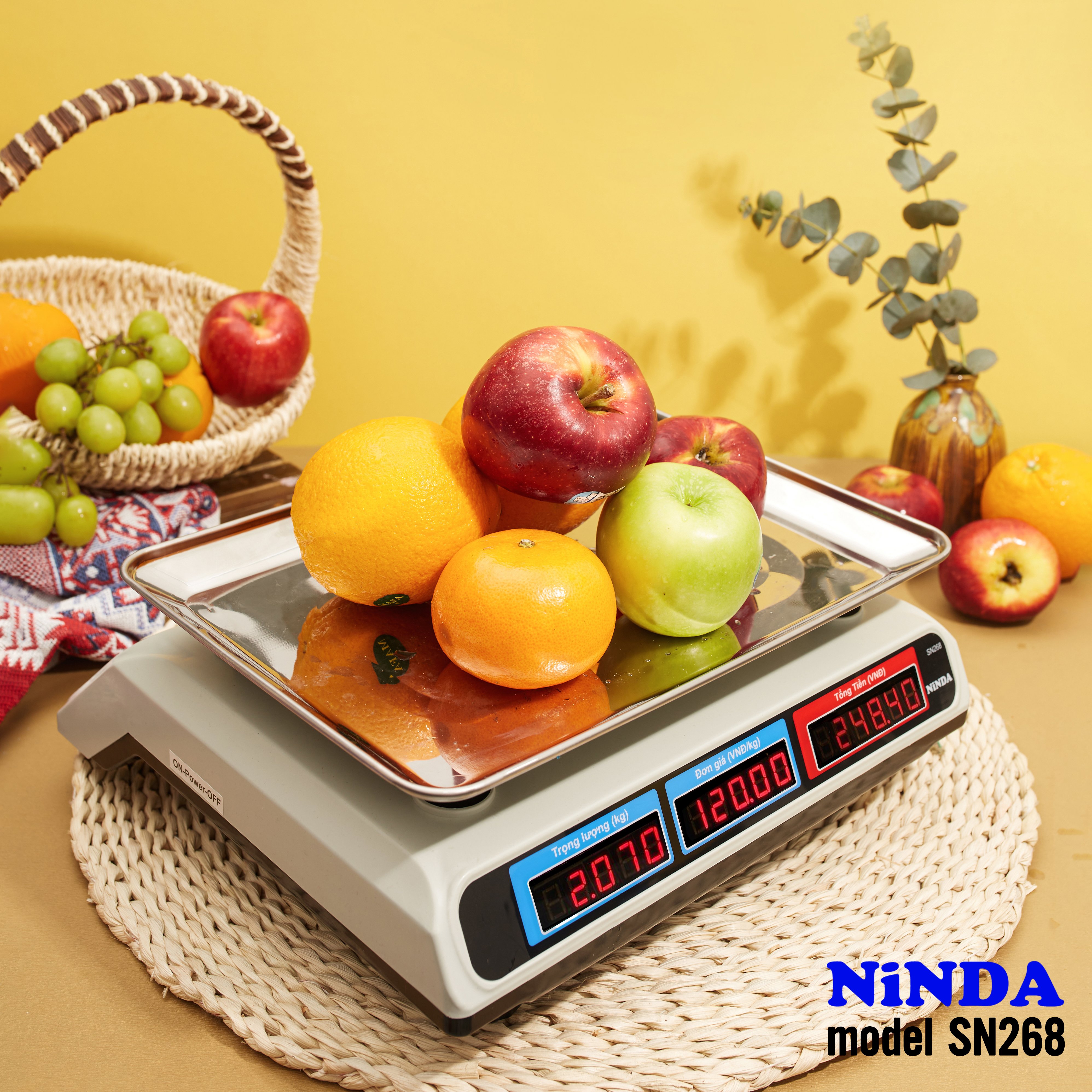 Cân điện tử NiNDA SN268 cân tối đa 30kg- Hàng Chính Hãng