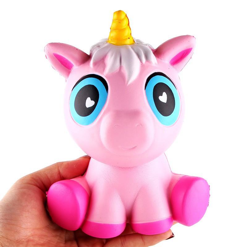 ĐỒ CHƠI SQUISHY NGỰA NGỒI BỆT 1 SỪNG mã TDT14 Lsp13