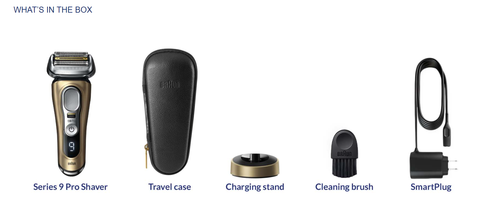 Máy cạo râu điện B_raun Series 9 Pro 9419s Wet &amp; Dry Shaver Gold - Made In Germany