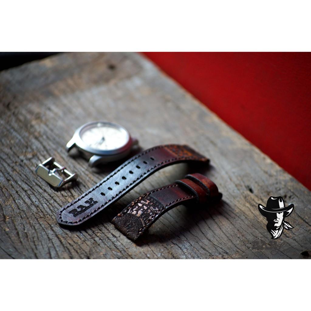 Dây đồng hồ Ram Traditional Mahogany