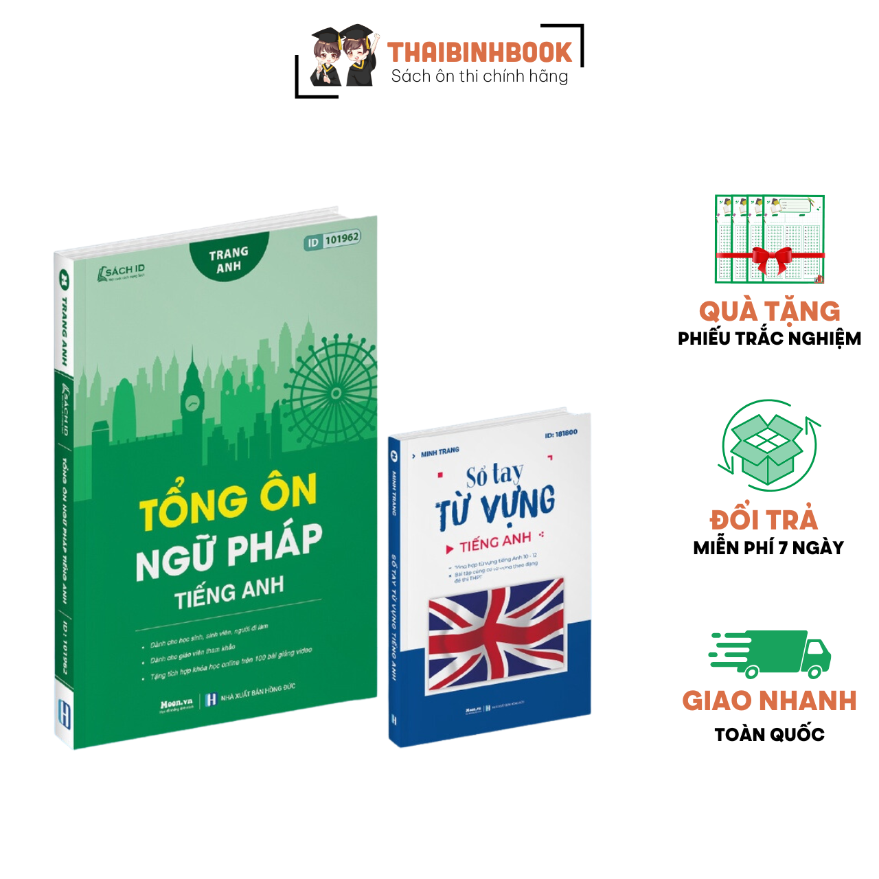 Combo 02 Sách - Tổng Ôn Ngữ Pháp Tiếng Anh và Sổ Tay Từ Vựng Tiếng Anh Ôn Thi THPTQG