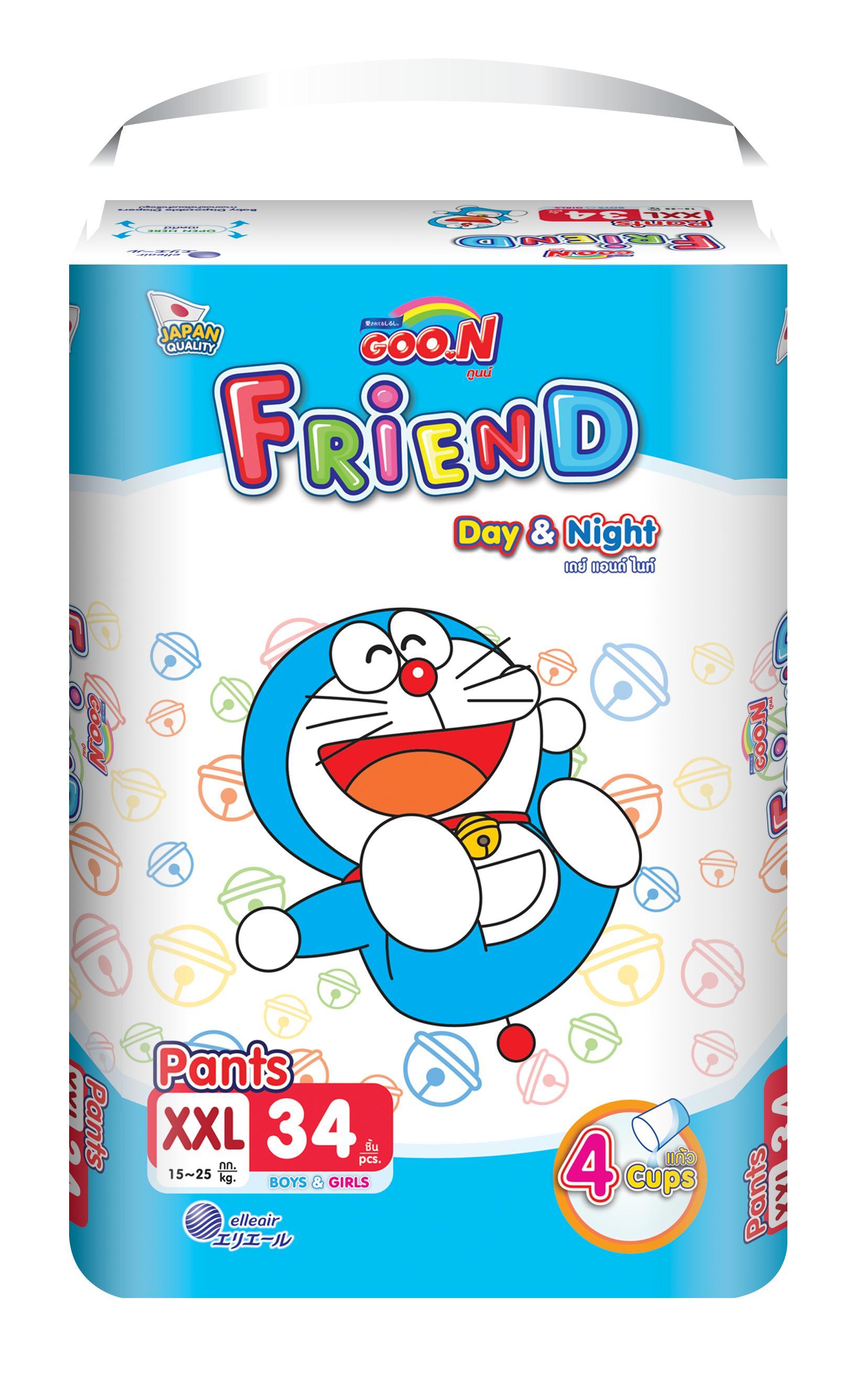 Tã Quần Goon Friend Doremon Mới Gói Cực Đại Xxl34 (15Kg ~ 25Kg)