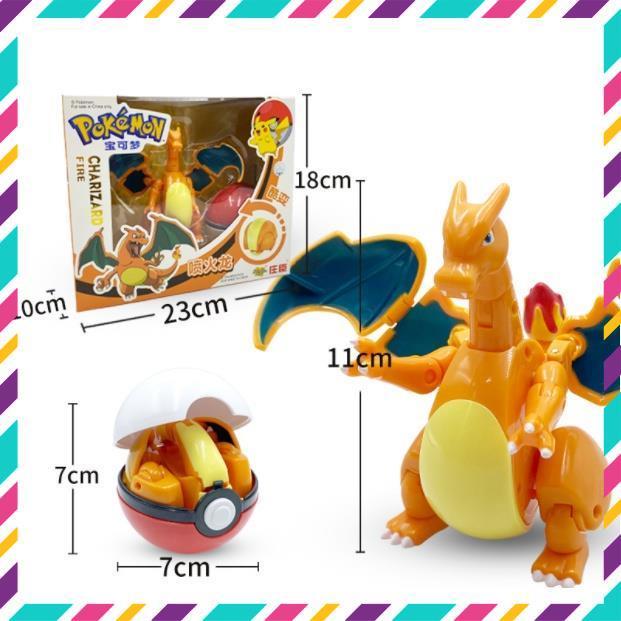 Mô Hình Quả Cầu Pokemon Lắp Ghép Biến Hình, Đồ Chơi Sáng Tạo Cho Bé, Full Box