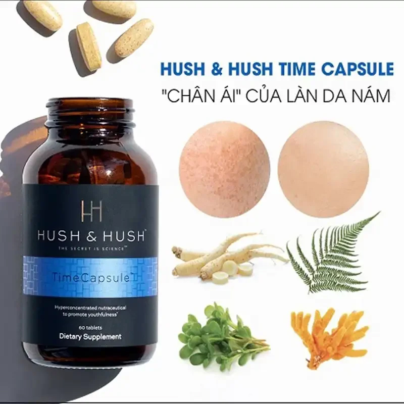 Viên Uống Ngăn Ngừa Lão Hóa Hush & Hush Time Capsule 60 viên