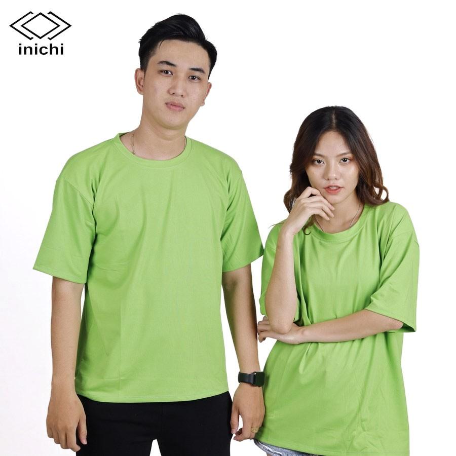 Áo thun tay lỡ Unisex màu trơn INICHI form rộng cá tính IC643 8 màu