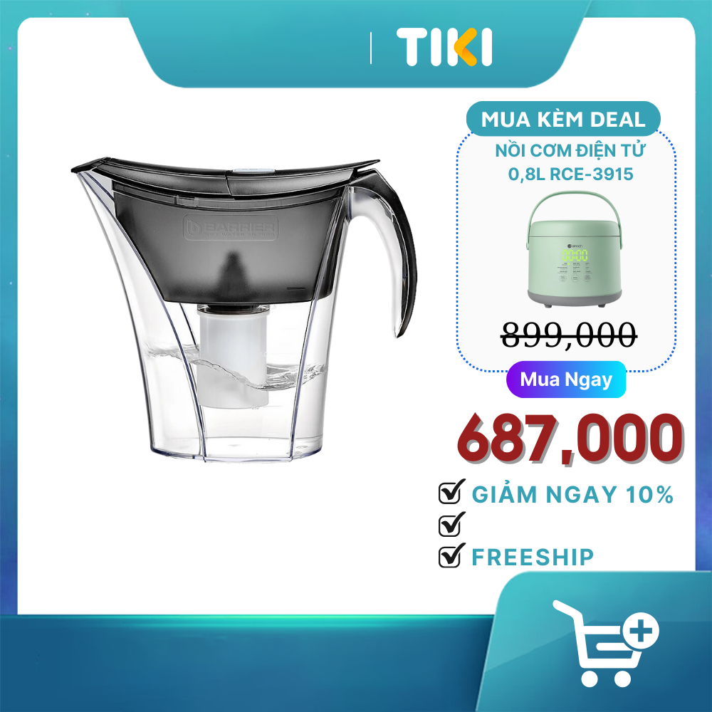 Bình Lọc Nước Barrier Smart BA-SMT-BK (3.5 lít) - Đen