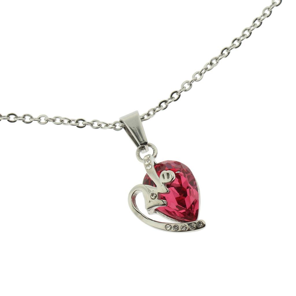 Lovely Pendant Necklace Jewelry for Women Lady Simple Style Necklace  Red