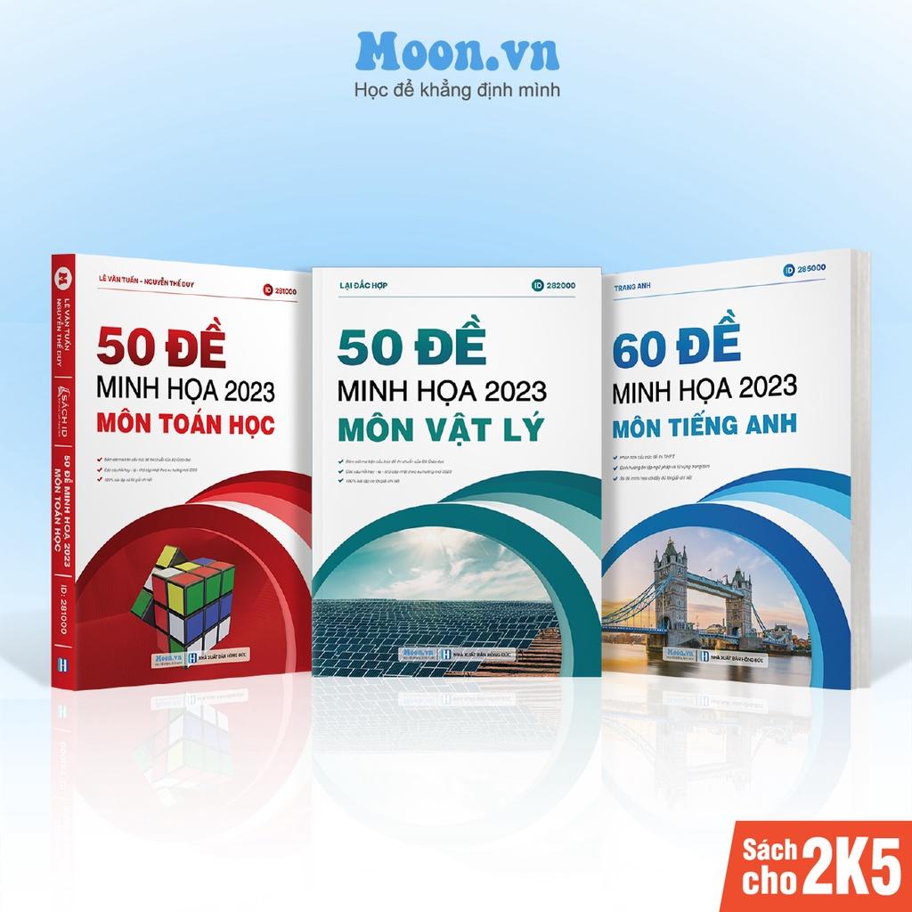 Bộ đề trắc nghiệm khối A1: 3 Sách luyện đề minh hoạ ôn thi tpht môn toán lý anh moonbookA