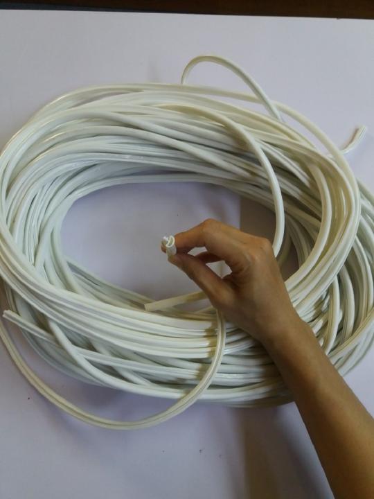 Gioăng Cao Su Cửa Gỗ Cuộn 50m cách âm, chống ồn, ngăn bụi, ngừa côn trùng, chống nước, ngăn khói - 8mm - màu trắng, vàng, đen, đỏ, nâu - 50m - 2kg