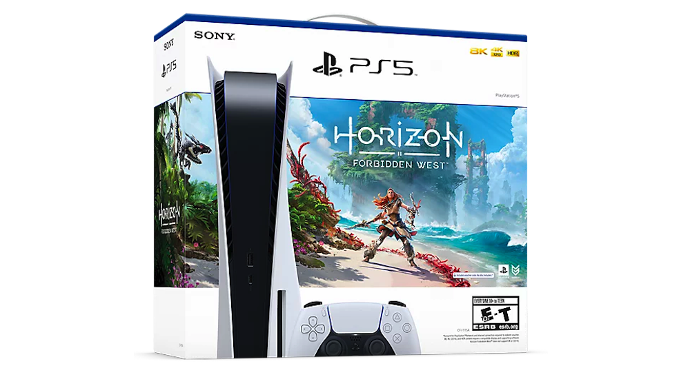 Bundle Máy chơi game Playstation 5 Standard và Đĩa Game Horizon Forbidden West - Hàng Chính Hãng