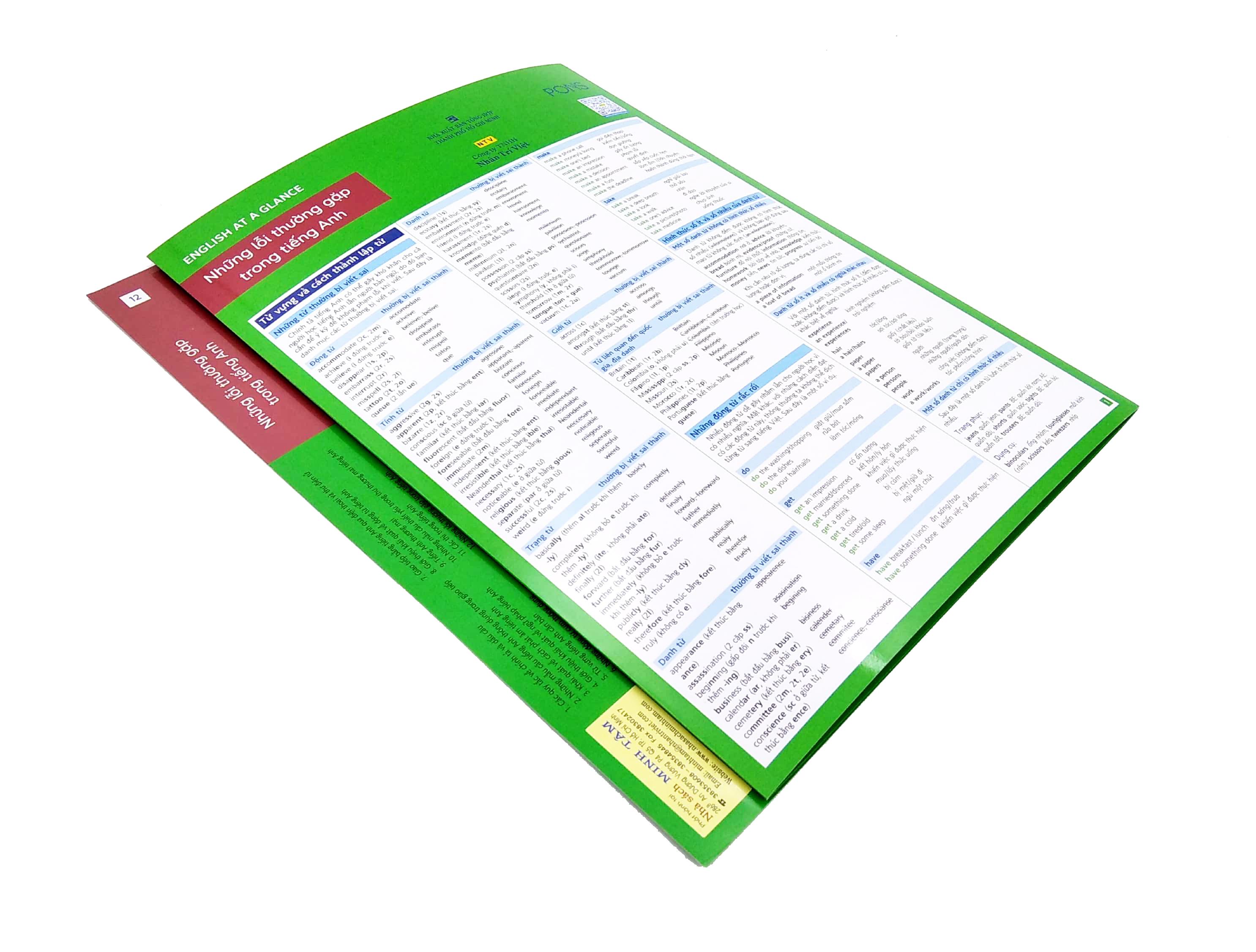 Sách English At A Glance – Những Lỗi Thường Gặp Trong Tiếng Anh