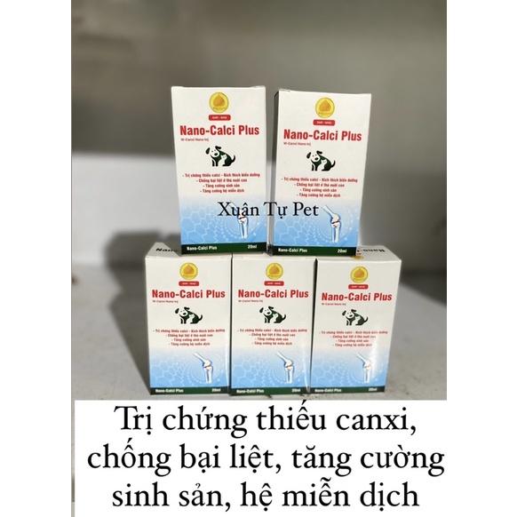 Dung Dịch Uống Bổ Sung Canxi Dạng Uống Cho Chó Mèo Nano-Calci Plus Wins Group 20ml