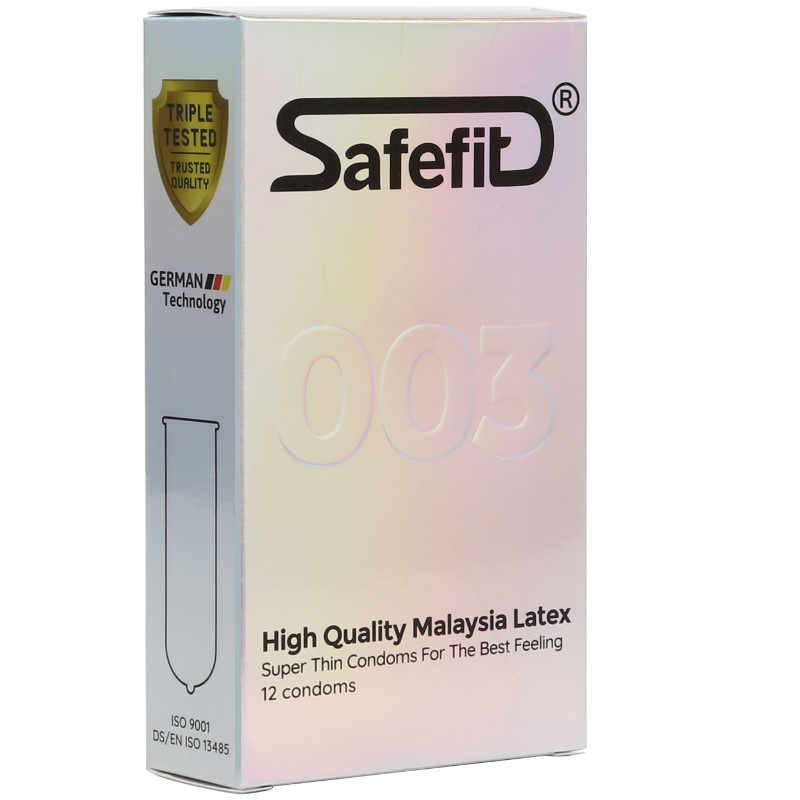 Bao cao su Siêu mỏng Safefit 003 hương Bưởi nhẹ Hộp 12 cái