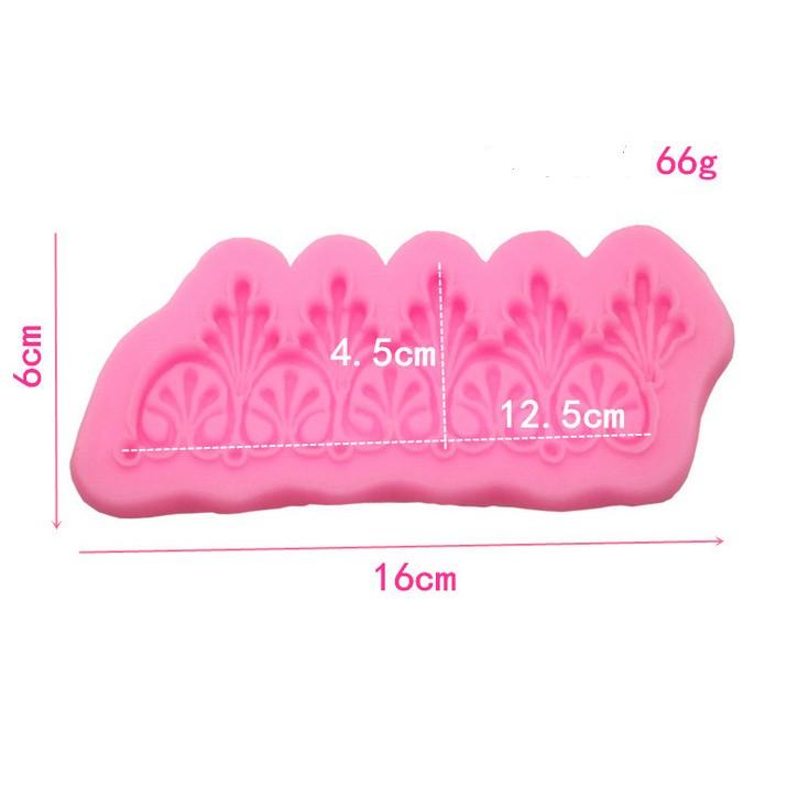 Khuôn silicon 3d làm bánh làm rau câu mẫu viền bánh hoa văn MS325