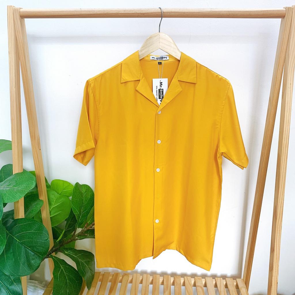 ÁO SƠ MI HỌA TIẾT ĐI BIỂN UNISEX MR SMILE 99 SHOP