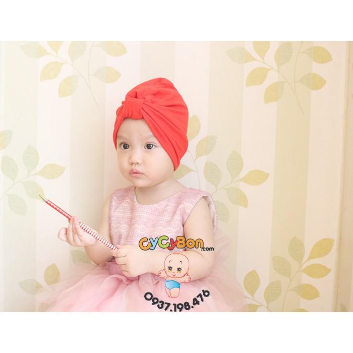 Mũ Nón Turban Cho Bé Gái Màu Đỏ Thun Cotton Bao Co Giãn Có Nhiều Kiểu Và Nhiều Size Kể Cả Size Cho Bé Sơ Sinh