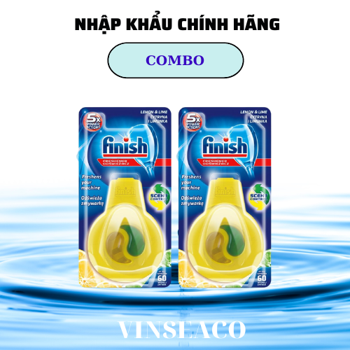 Combo Viên rửa bát Finish 110V + Muối Finish 1.5kg + Nước làm bóng Finish 750ml
