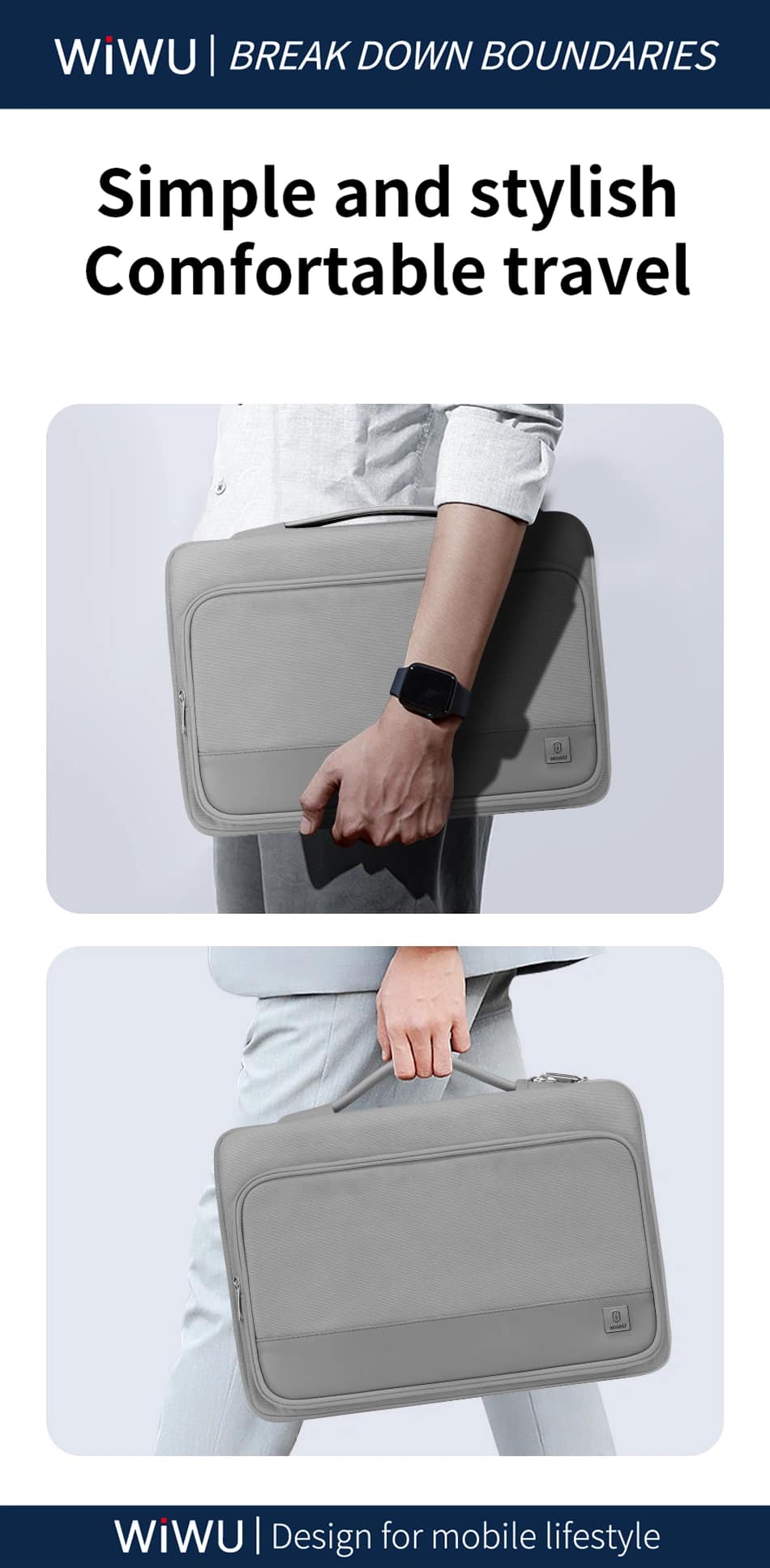 Túi đựng máy tính xách tay chống nước Wi WU Cozy Classic - Hàng chính hãng