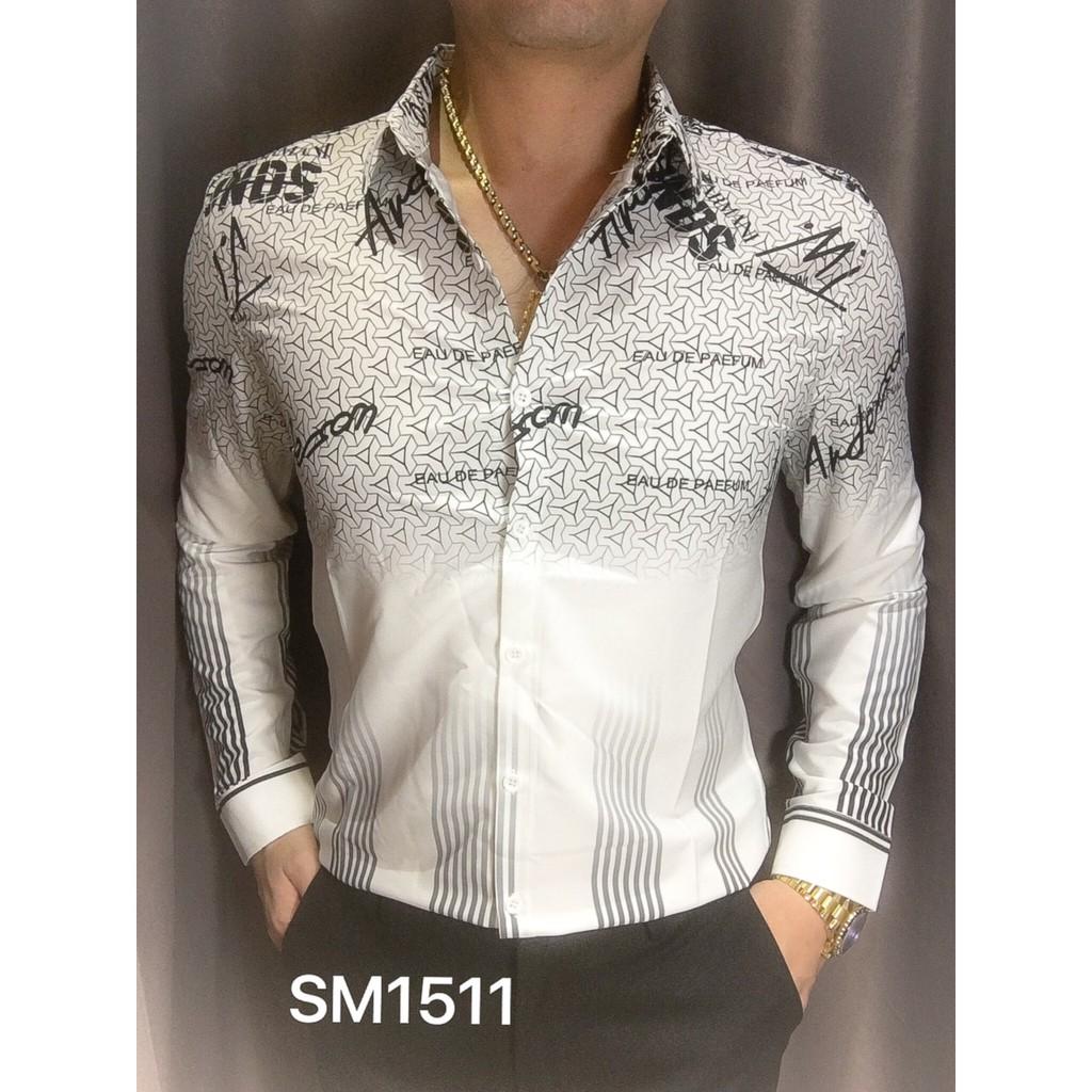 Áo sơ mi nam họa tiết SM1511