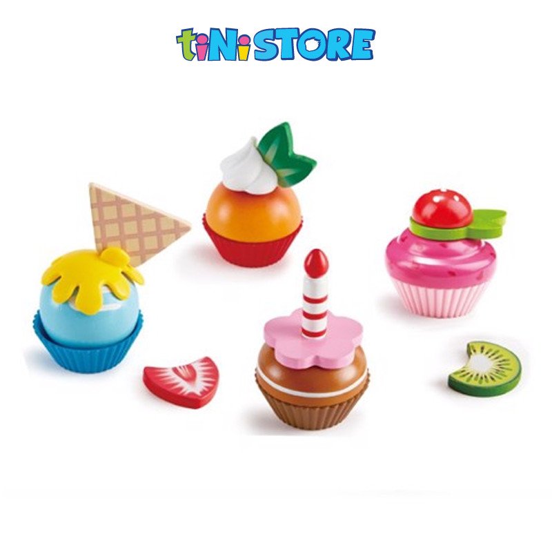 Đồ chơi xếp chồng bánh cupcake HAPE