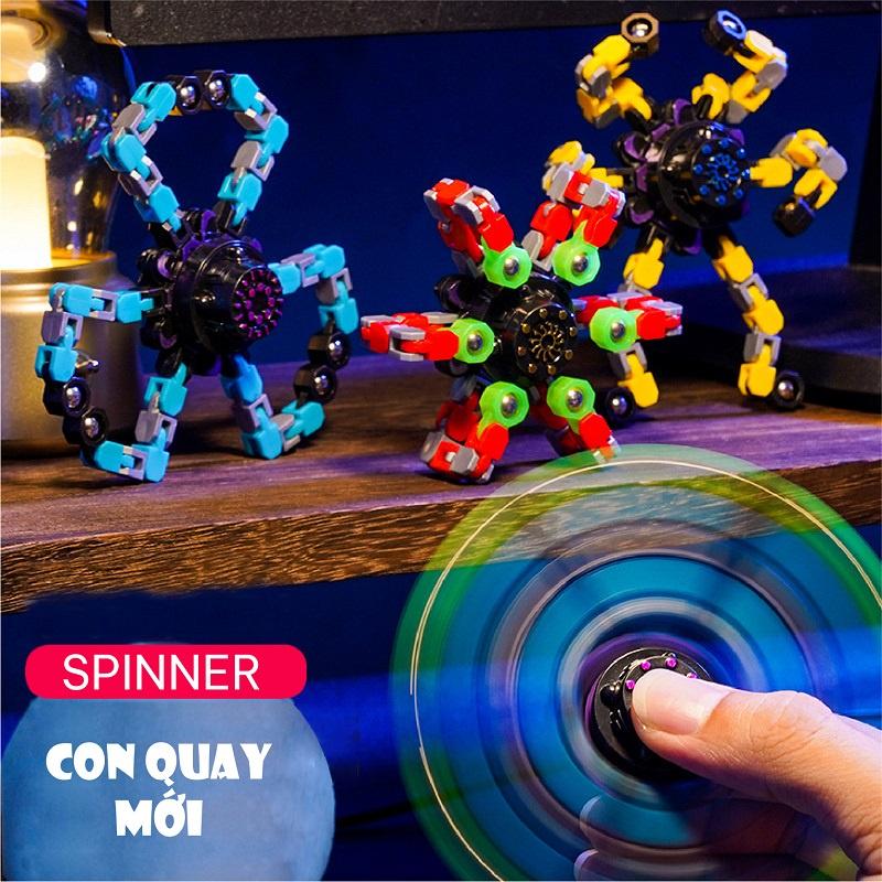 Con quay đồ chơi robot biến hình spinner sáng tạo cho bé gtoys