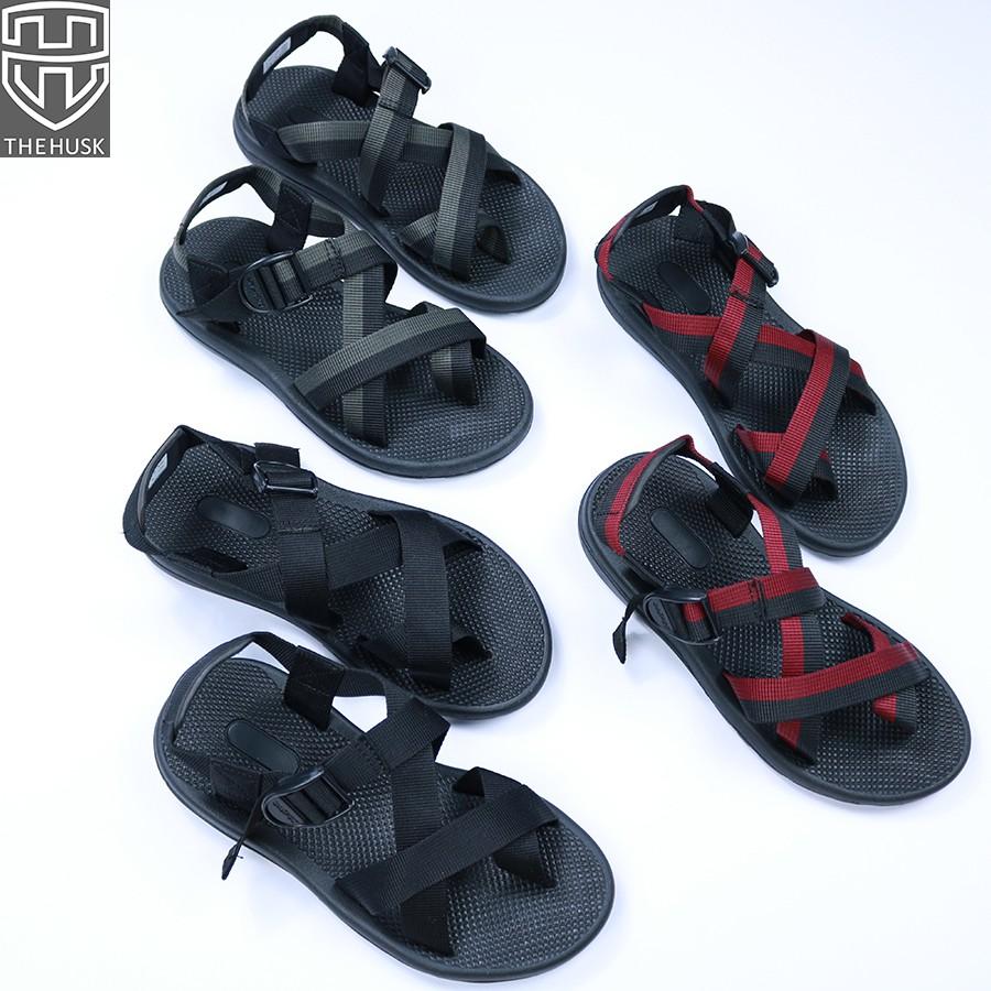 Giày Sandals Unisex HuuCuong &amp; TheHusk Xỏ Ngón Quai Dù Đế Cao Su - TH9