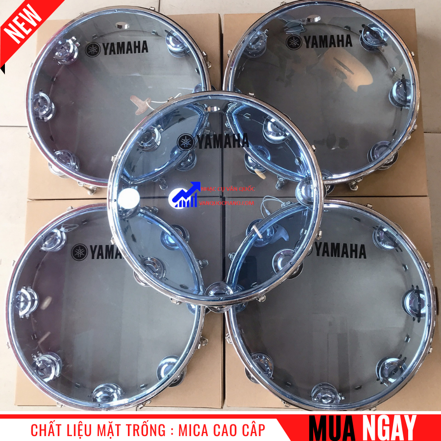 Trống Lắc Tay – Lục Lạc Gõ Bo – Tambourine Yamaha + Khóa Chỉnh Độ Căng Mặt Trống