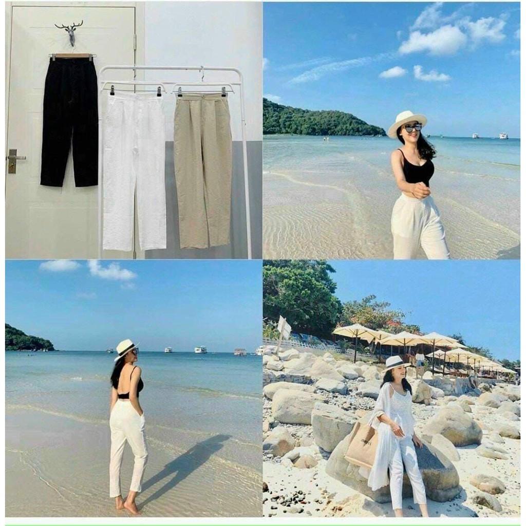 Quần baggy đũi chun sau cao cấp