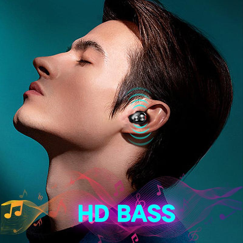 Tai nghe đơn Tai nghe Bluetooth V5.0 mới Tai nghe không dây Tai nghe rảnh tay Tai nghe nhạc 3H có Mic cho mọi điện thoại Màu sắc: Tai nghe một bên