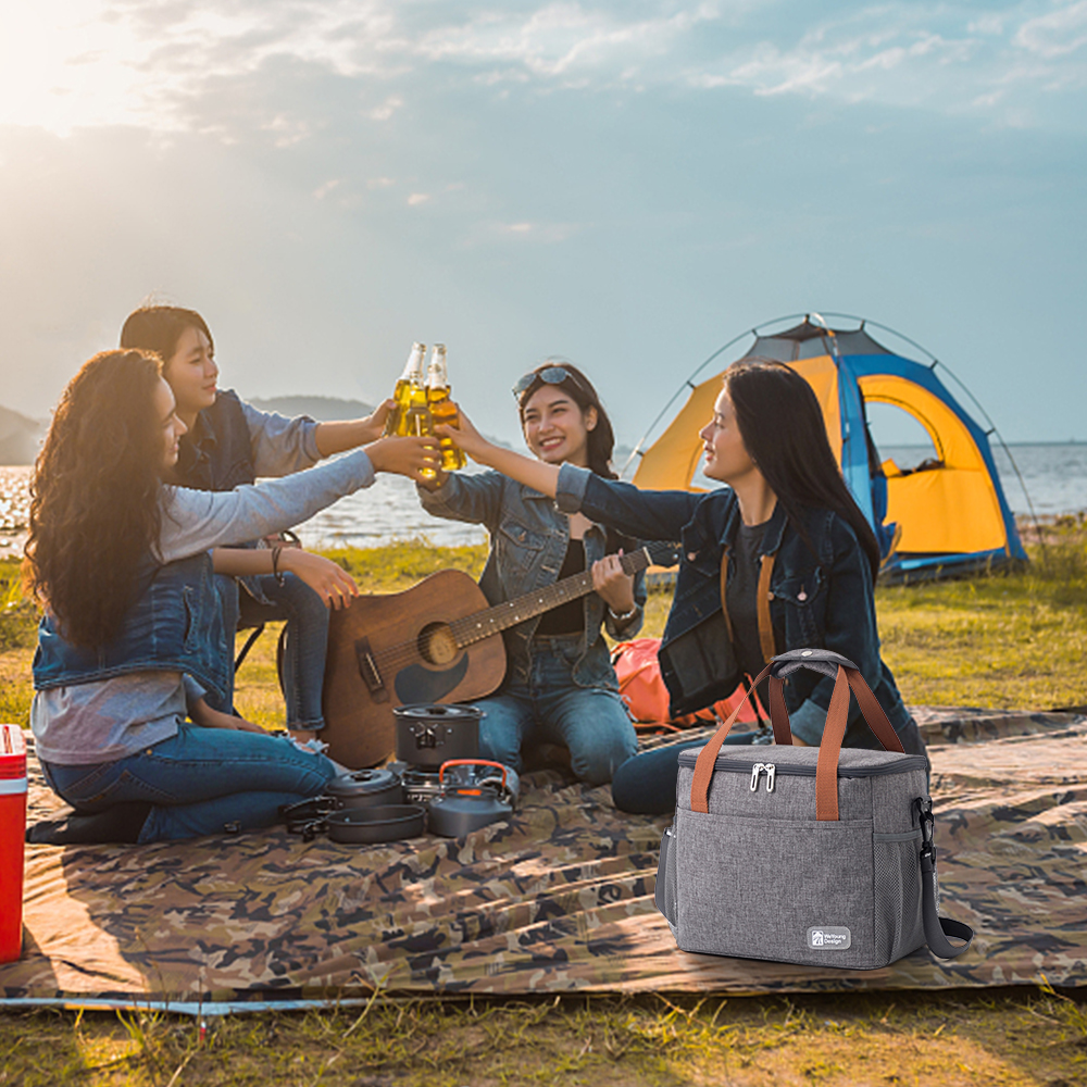 Túi làm mát để đi dã ngoại, du lịch, cách nhiệt, chống thấm nước, chống rò rỉ dành cho nam và nữ