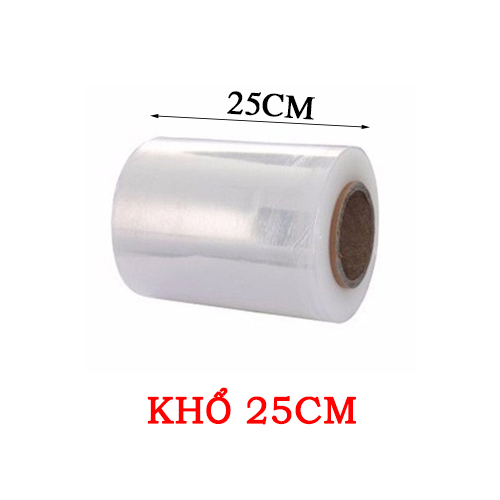 Màng PE Bọc Hàng Khổ 25cm, Màng Co Màu Trắng, Giá Rẻ, Tiện Lợi