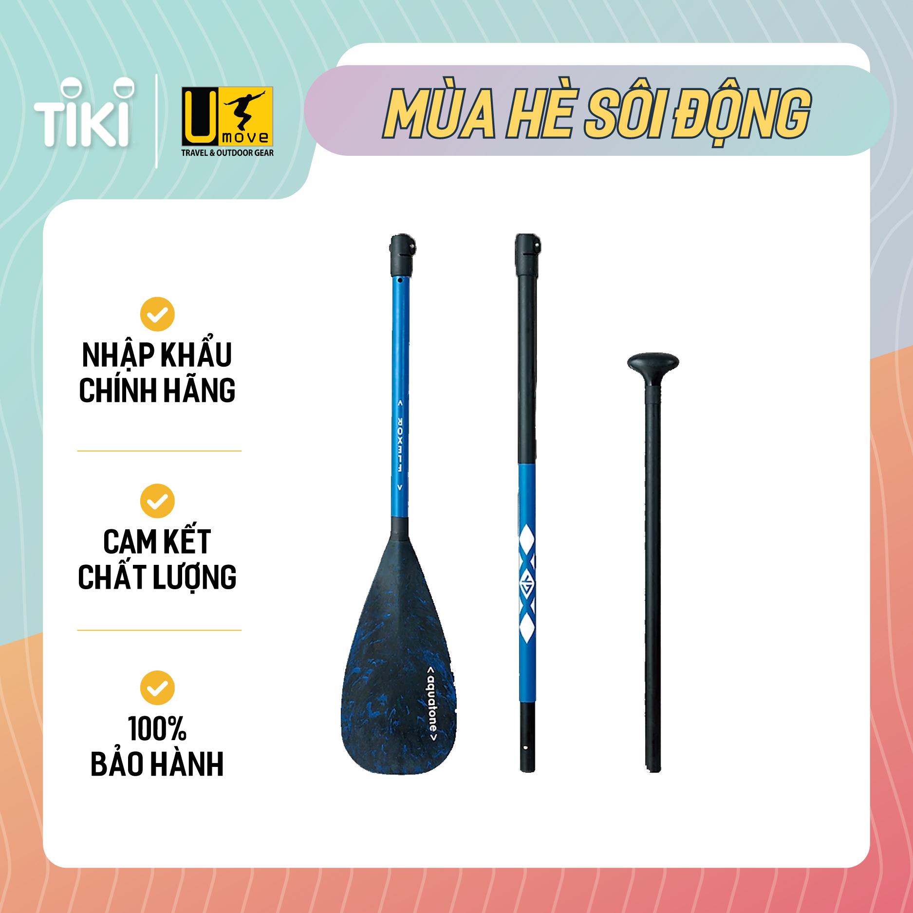 Mái chèo Aquatone Flexor Fiberglass Paddle TC-P150
