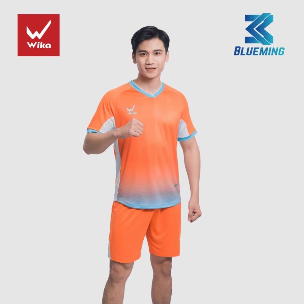 Free Ship - Áo Bóng Đá Wika Blueming Cao Cấp, Chất Vải Thoáng Mát Thấm Hút Mồ Hôi, Kiểu Dáng Mạnh Mẽ