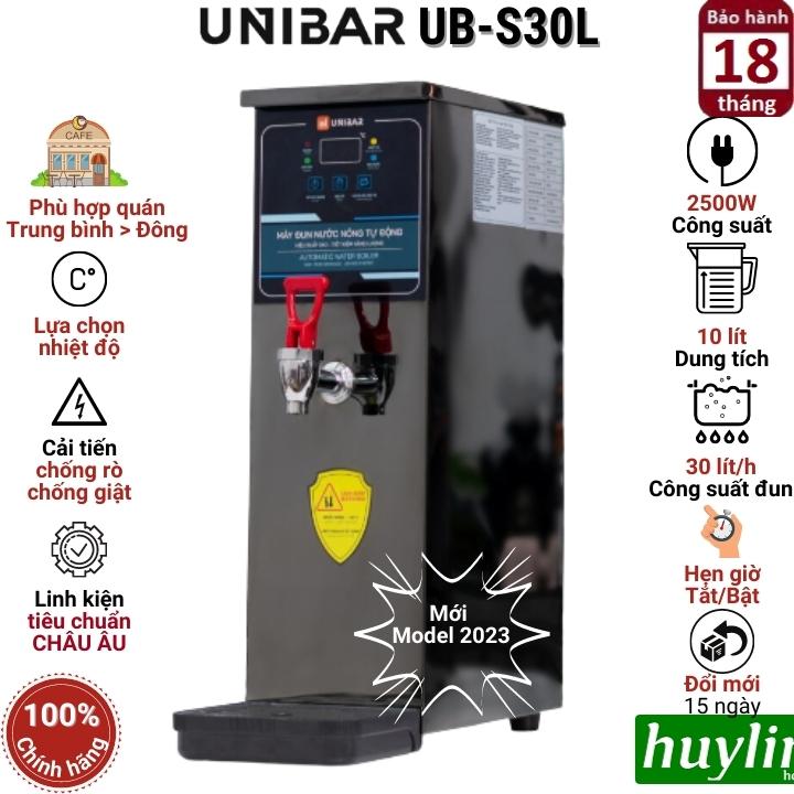 Máy đun nước nóng tự động Unibar UB-S60L - Dung tích 30 lít - Công suất 60 lít/h - Mẫu mới 2023 - Hàng chính hãng