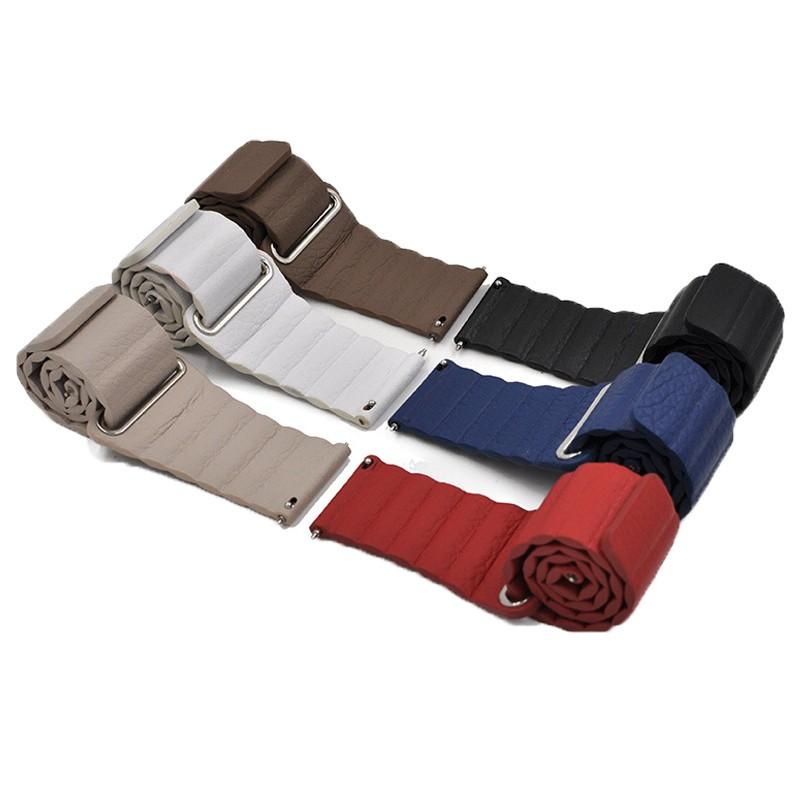 Dây đeo bằng da có nam châm dành cho đồng hồ thông minh Ticwatch Pro E2 S2 GTX