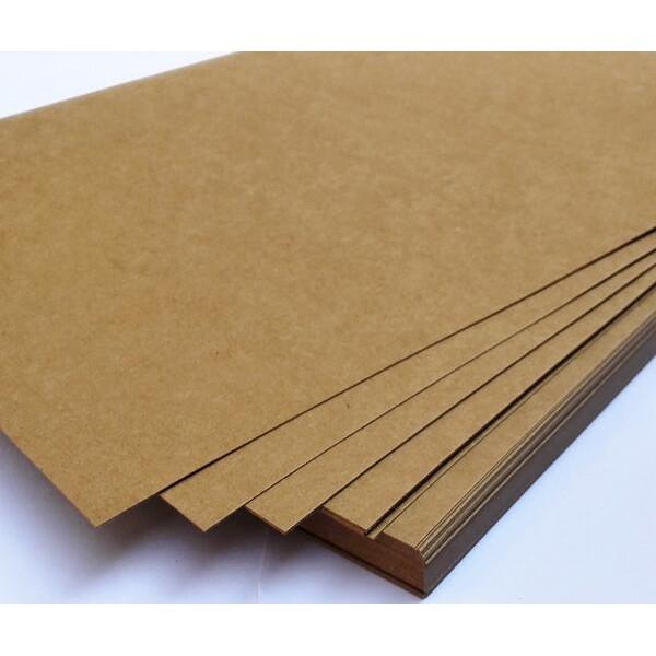 Giấy Kraft A4 nâu, đen, trắng - Nguyên liệu scrapbook, thiệp, hộp, túi, bìa sổ, đồ án