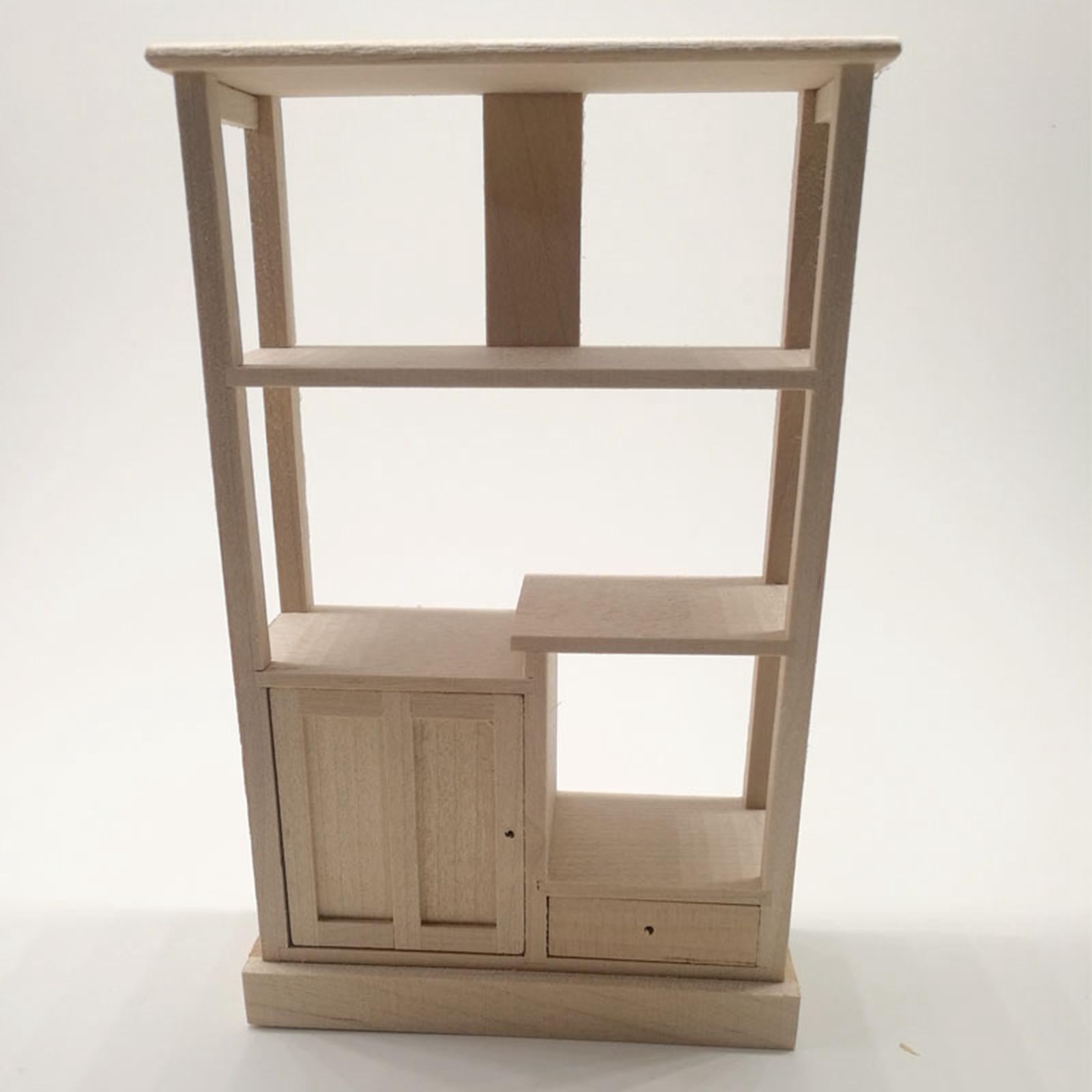 1:12 Scale Display Cabinet Toy for Dollhouse Accessories