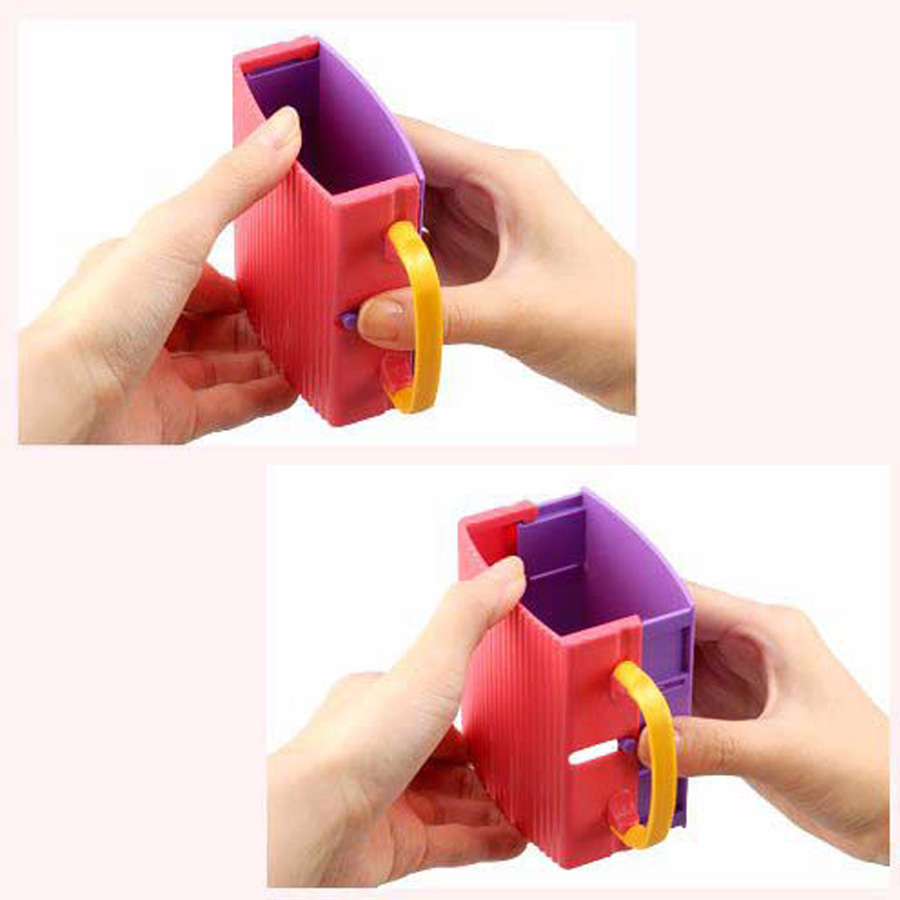 Cốc đựng hộp sữa tươi chống bóp cho bé quai cầm cho bé - Hàng Nội Địa Nhật