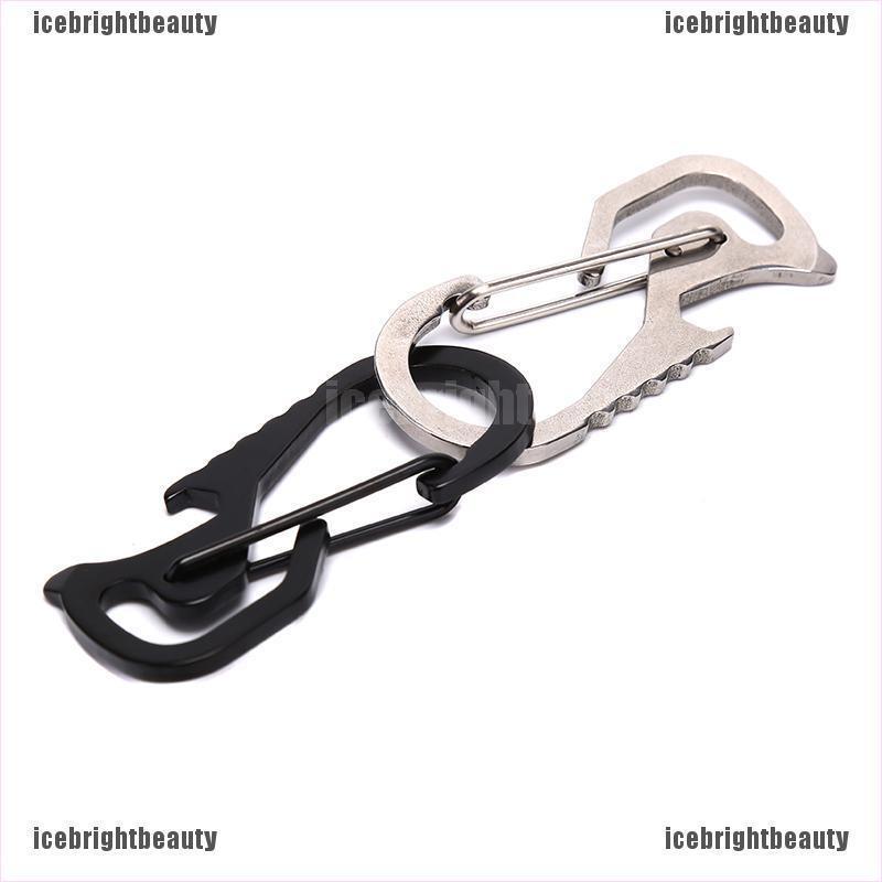 1 Móc Khóa Carabiner Bằng Thép Không Gỉ Tiện Dụng