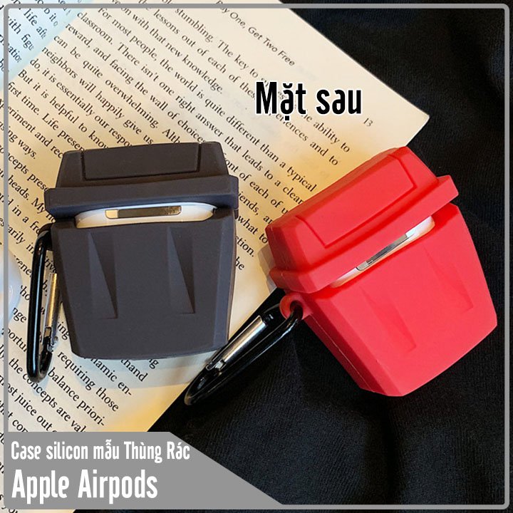 Case silicon cho tai nghe Airpods mẫu Thùng Rác