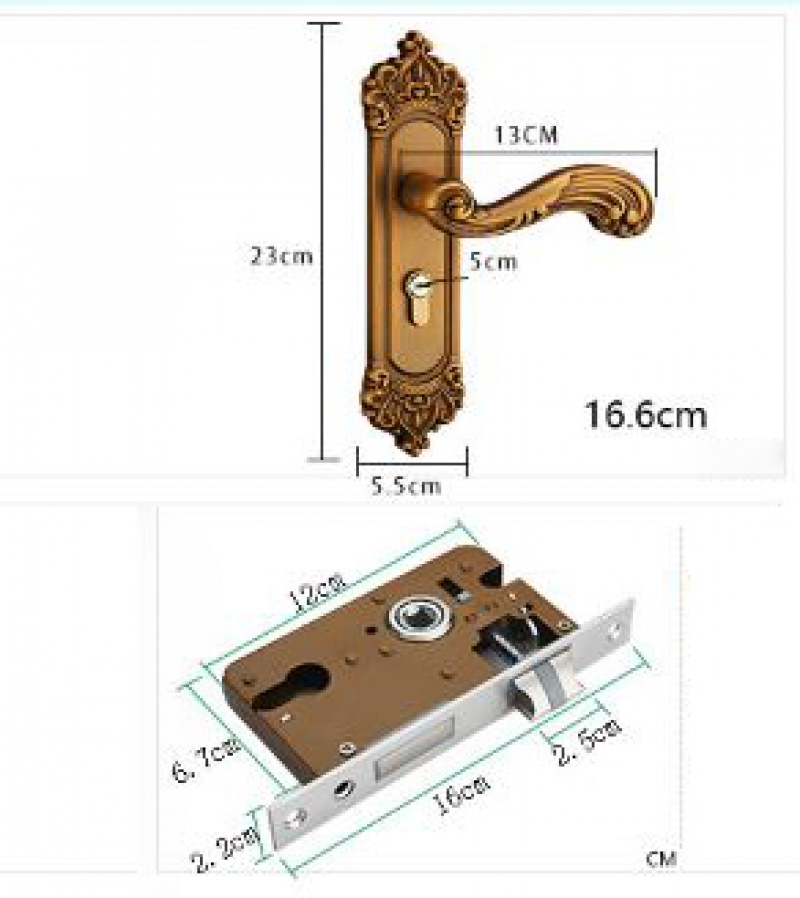 CHỐT KHÓA CỬA PHONG CÁCH CỔ ĐIỂN SANG TRỌNG 018