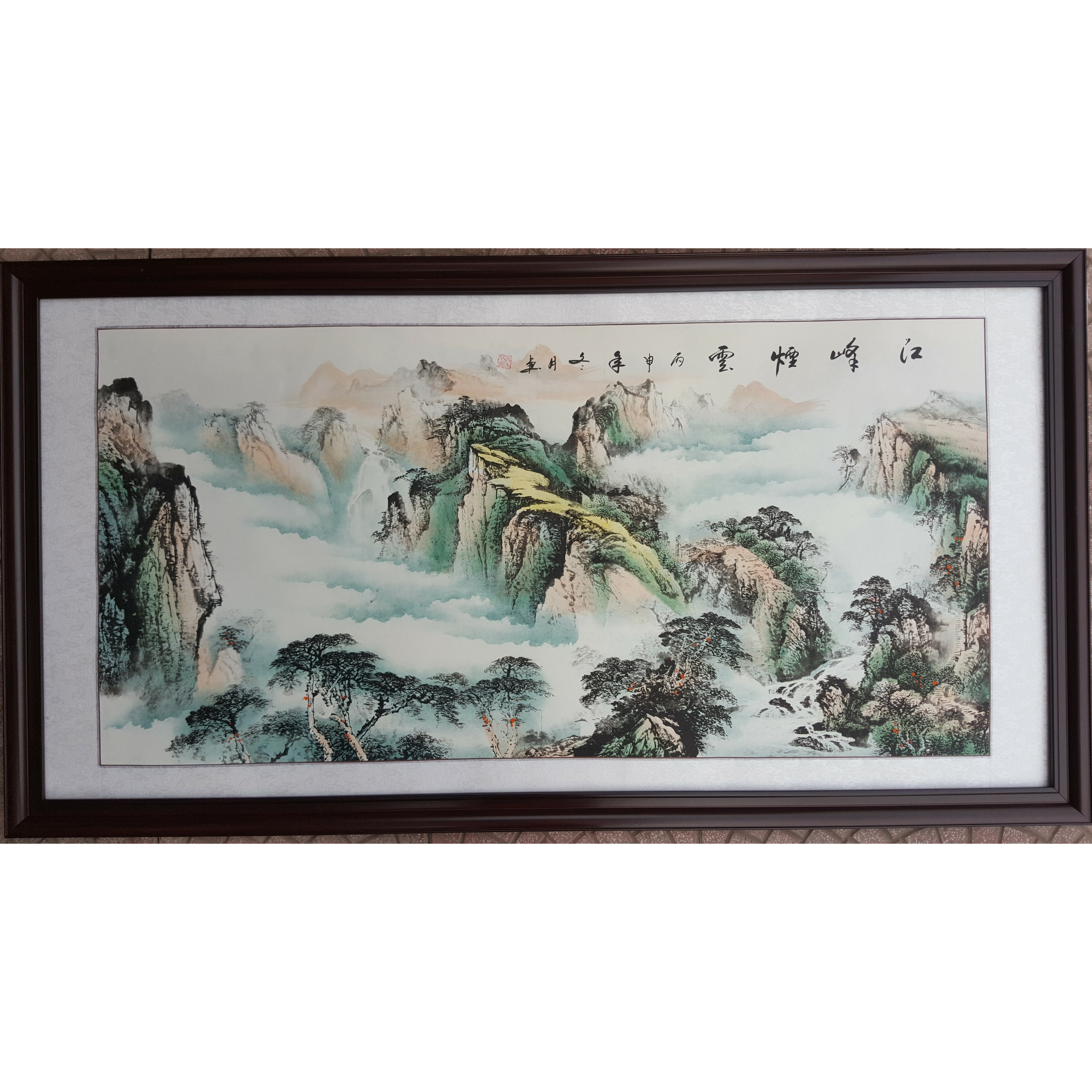 Tranh thủy mặc đen trắng, Non nước hữu tình -TM72-9
