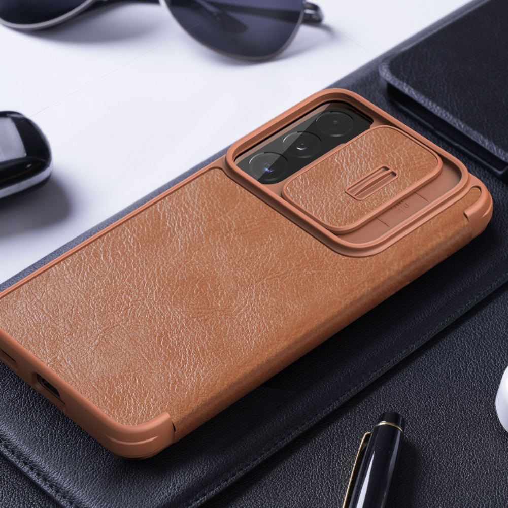 Bao Da Nillkin Qin chống sốc dành cho galaxy S22 Plus- Hàng Chính Hãng