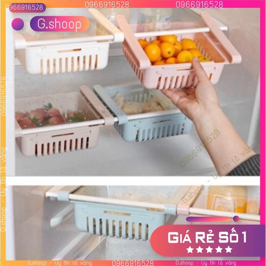 Khay để đồ tủ lạnh rổ nhựa co giãn tiện ích